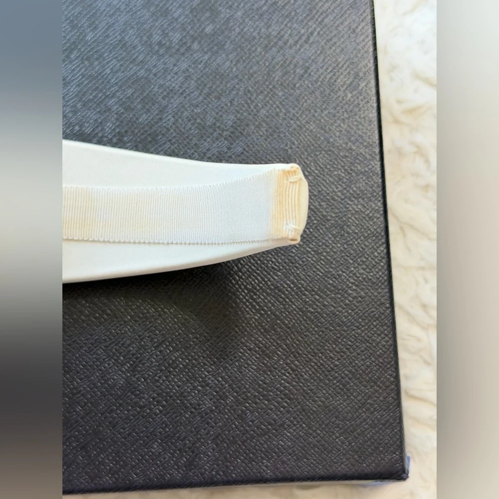 Authentic Prada White Re-Nylon Headband with full set - Picture 11 of 16